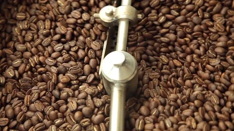 Cooling the finished coffee Stock Footage 62310760