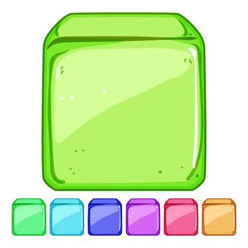 Cooling ice cubes reusable cartoon vector graphic Stock Illustration