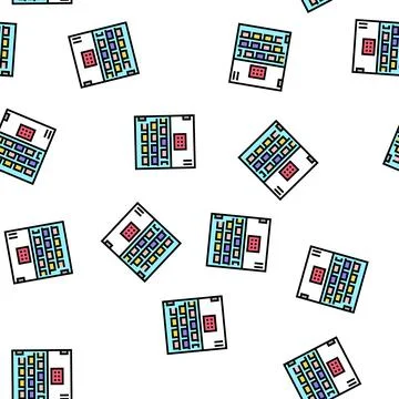 Cooling pharmaceutical production vector seamless pattern 스톡 일러스트