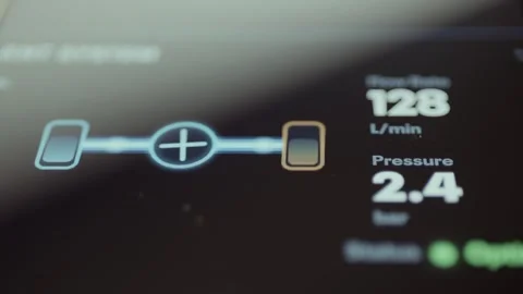 Cooling Process Pipeline With Equipment Count Pressure And AI Status 4K Stock Footage 341356677