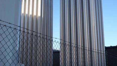 Cooling radiators for large production Stock Footage 262355570