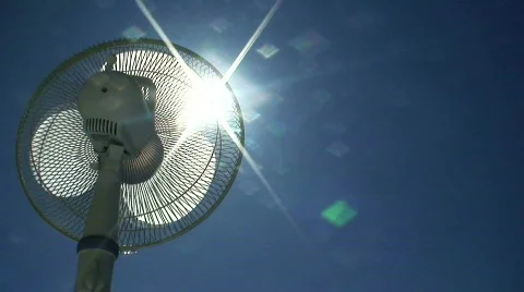 Cooling the sun 6 (slow motion) Stock Footage 565469