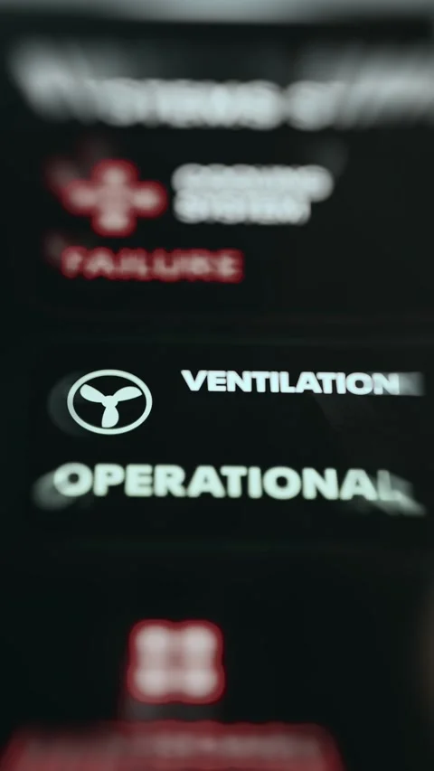 Cooling System Failure and Ventilation Status Stock Footage 338336706