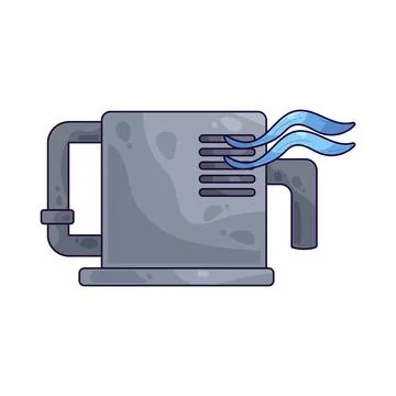 Cooling system illustration Ilustración de archivo