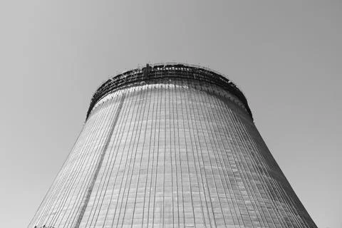 A cooling tower at the Chernobyl Nuclear Power Plant Фото