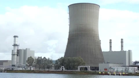 Cooling tower close up Stock Footage 164660768