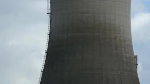 Cooling tower close up Stock Footage 164660897