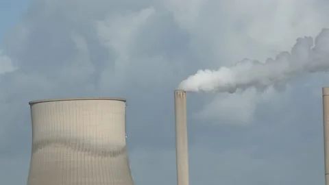 Cooling tower close up Stock Footage 164661657