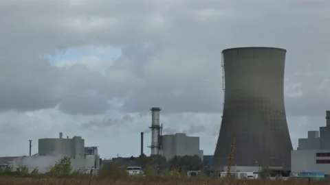 Cooling tower close up Stock Footage 164661675