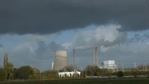Cooling tower close up Stock Footage 164661727