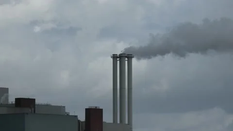 Cooling tower close up Stock Footage 164662071