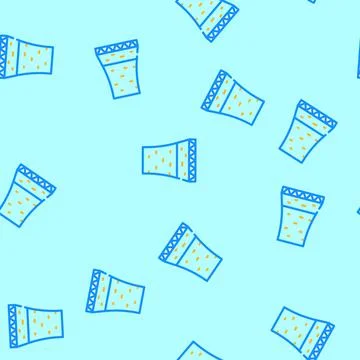 Cooling tower nuclear energy vector seamless pattern Stock Illustration