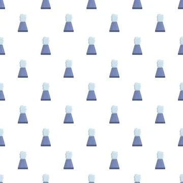 Cooling tower pattern generating clean energy background Stock Illustration