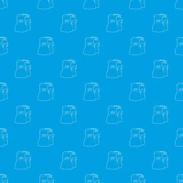 Cooling tower pattern vector seamless blue 스톡 일러스트