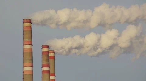 Cooling tower in power plant Stock Footage 50208242