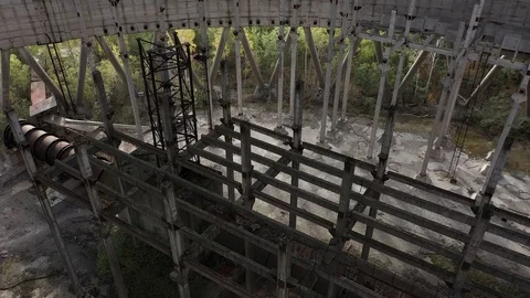 Cooling towers for cooling units 5 and 6 of the Chernobyl Видео 128233979