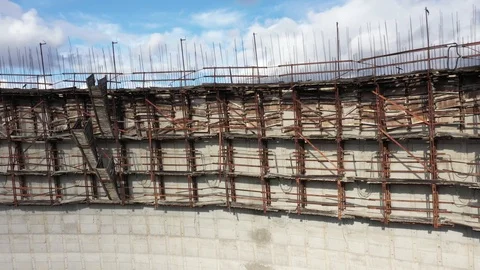 Cooling towers for cooling units 5 and 6 of the Chernobyl nuclear power plant 動画素材 128317360