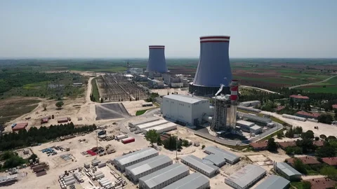Cooling towers Stock Footage 171601548