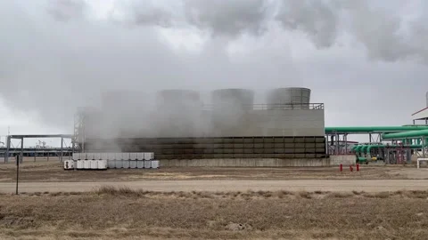 Cooling towers Stock Footage 195571340