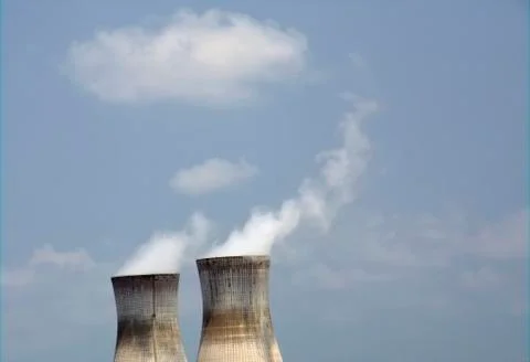 Cooling towers Stock Photos