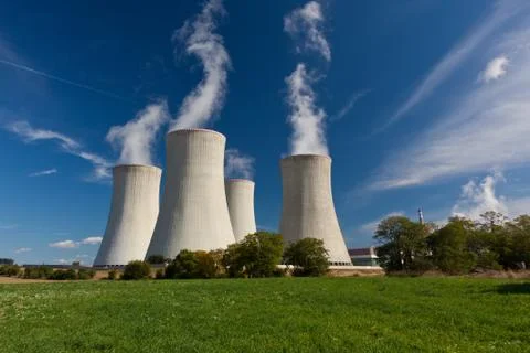 Cooling towers Stock Photos