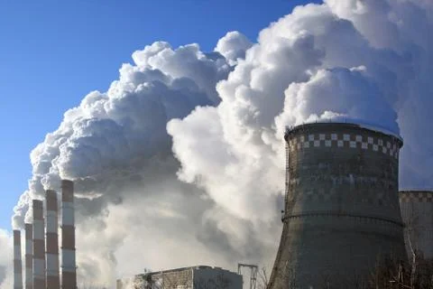 Cooling towers Stock Photos