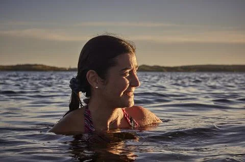 Cooling off in the water Stock Photos