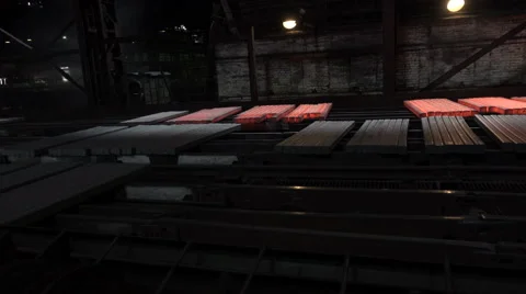 Cools the workpiece after rolling  Stock Footage 62263335