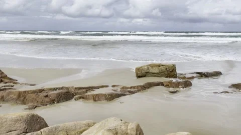 Coolum Beach at Low Tide Stock Footage 147576064