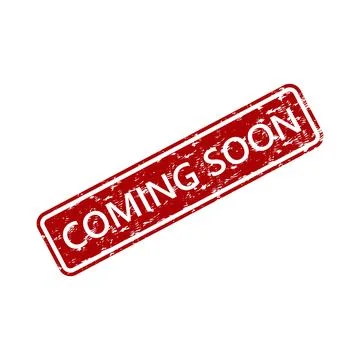 Cooming soon rubber stamp. Vector of coming and announcement Stock Illustration