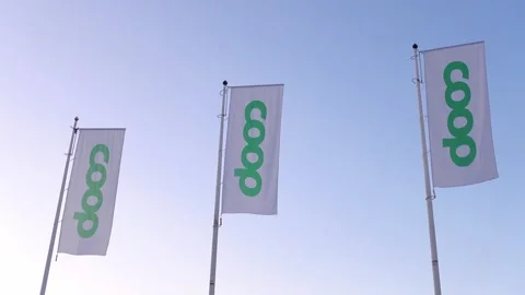 Coop flags Stock Footage 283216782