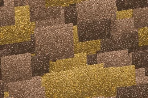 Cooper Foil Tiles Pattern, 3D Illustration イラスト素材