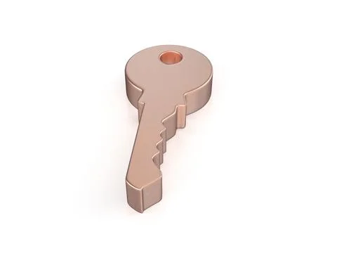 Cooper key symbol Stock Illustration