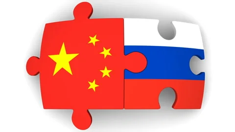 Cooperation between Russia and China Stock Footage 132642016