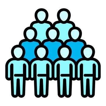 Cooperation comunity icon, outline style Stock-Illustration