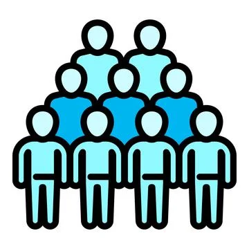 Cooperation comunity icon, outline style Stock-Illustration