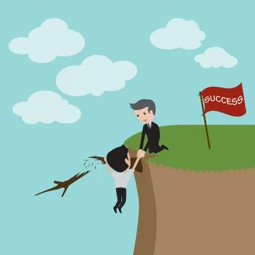 Cooperation Concept. Vector Stock Illustration