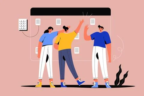 Cooperation Illustration Stock Illustration