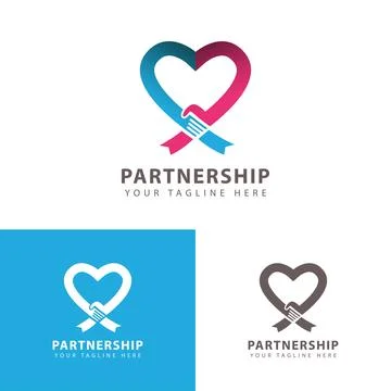 Cooperation logo Stock Illustration