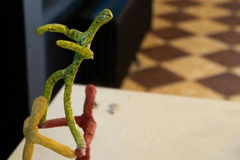 Cooperation statuette Stock Photos