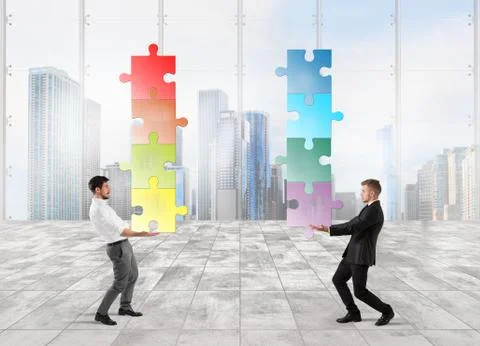 Cooperation at work Stock Photos