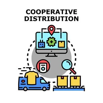 Cooperative distribution system with online logistics management 库存插图