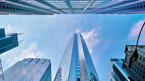 Cooperative office building Chicago Stock Footage