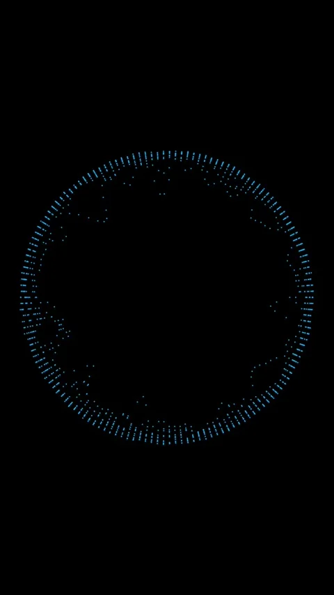 Coordinate Circle Celestial Grid Longitude in Vertical Video Video stock 346598810