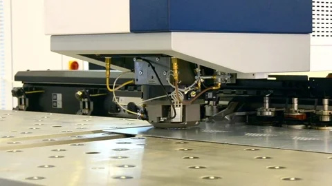 Coordinate hole press Video stock 82810177