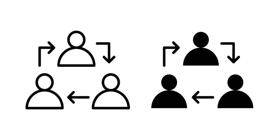 Coordinate icon set modern line and solid style collection. Illustrazione stock