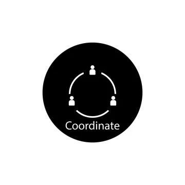 Coordinate icon vector Stock Illustration