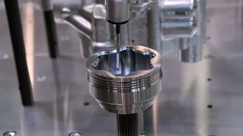 Coordinate Measuring Machine measures complex parts. Stock Footage 155175229