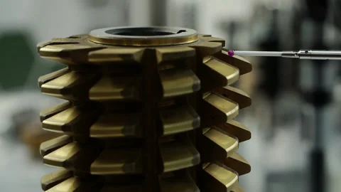 Coordinate Measuring Machine measures complex parts. Stock Footage 155181340