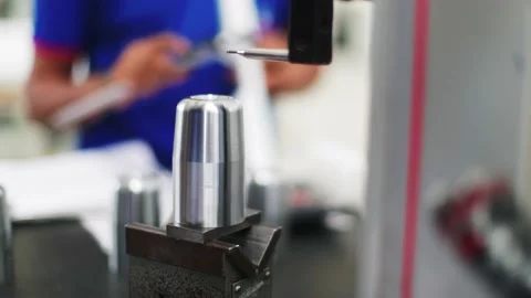 Coordinate Measuring Machine measures complex parts 1 Stock Footage 156725104